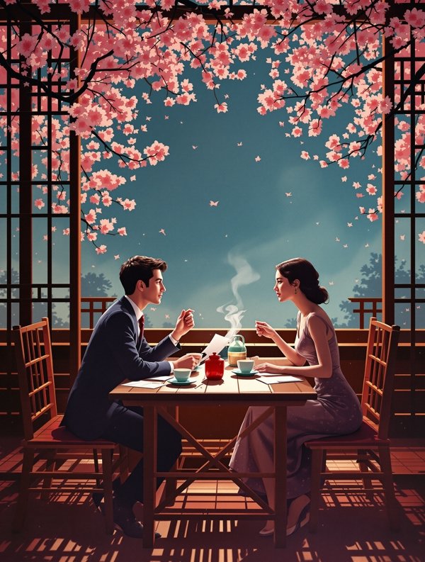 影片《纸短情长》海报，发生在成都的爱情电影作品
